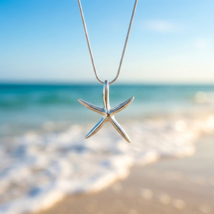 Starfish Silver Necklace