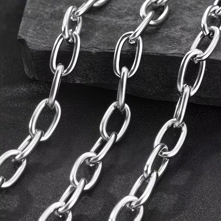 Bold Oval Link Necklace &amp; Bracelet Set