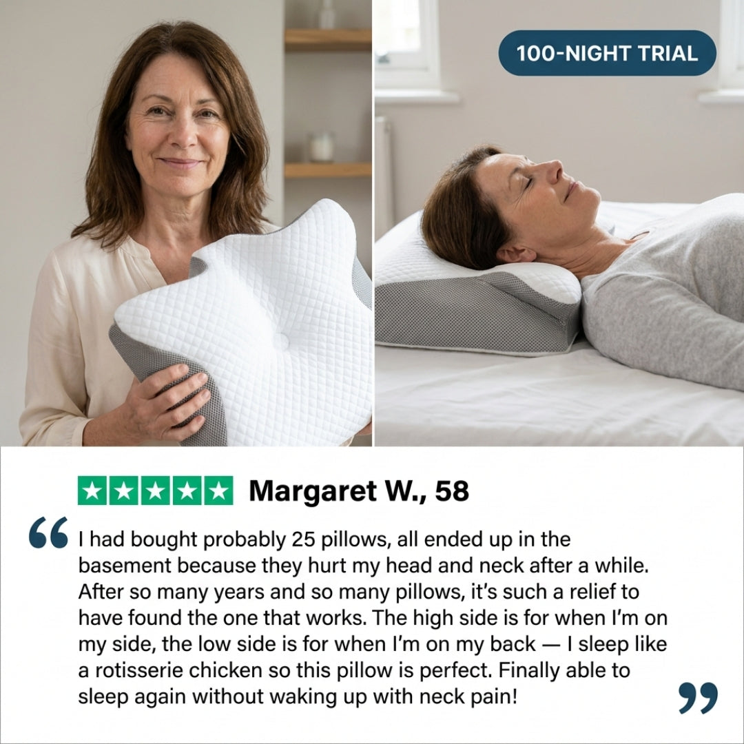 Relievian 2-in-1 Cervical Contour Pillow