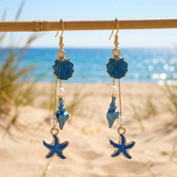 Elegant Ocean Dangling Earrings
