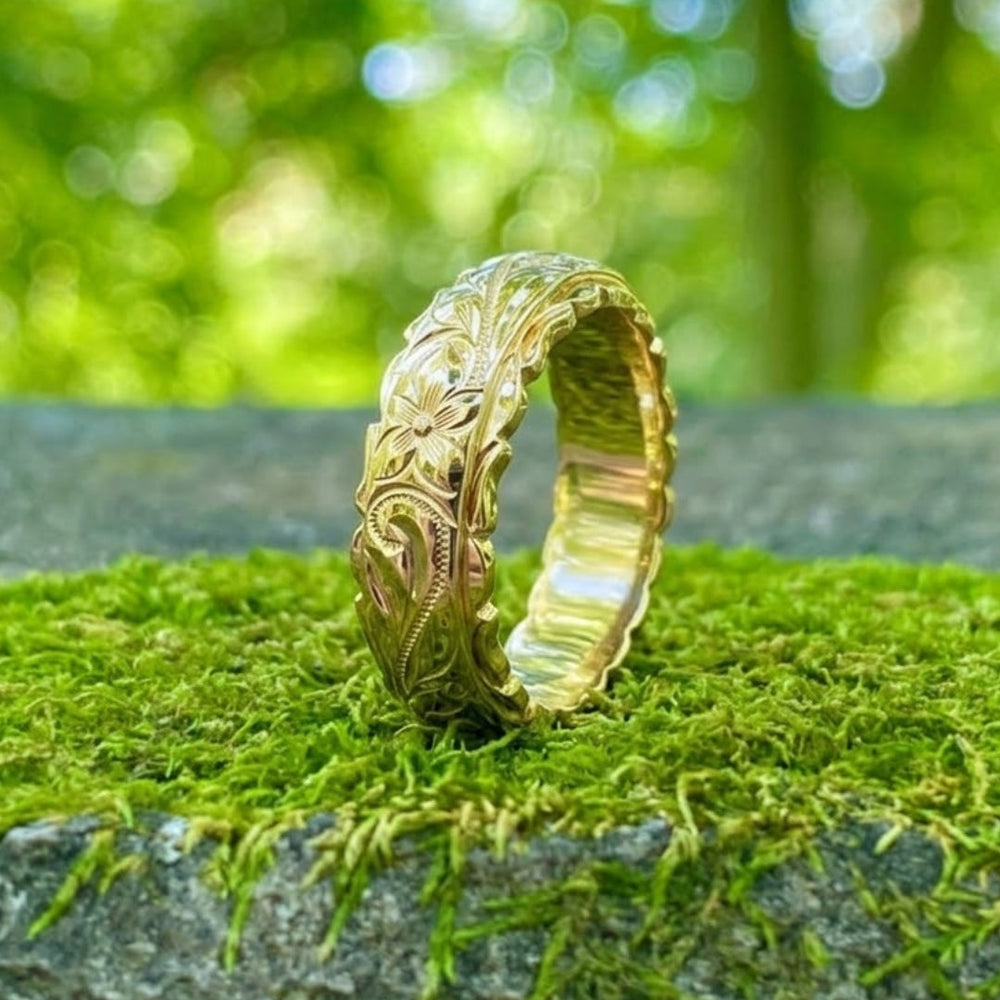 Vintage Gold Flower Ring