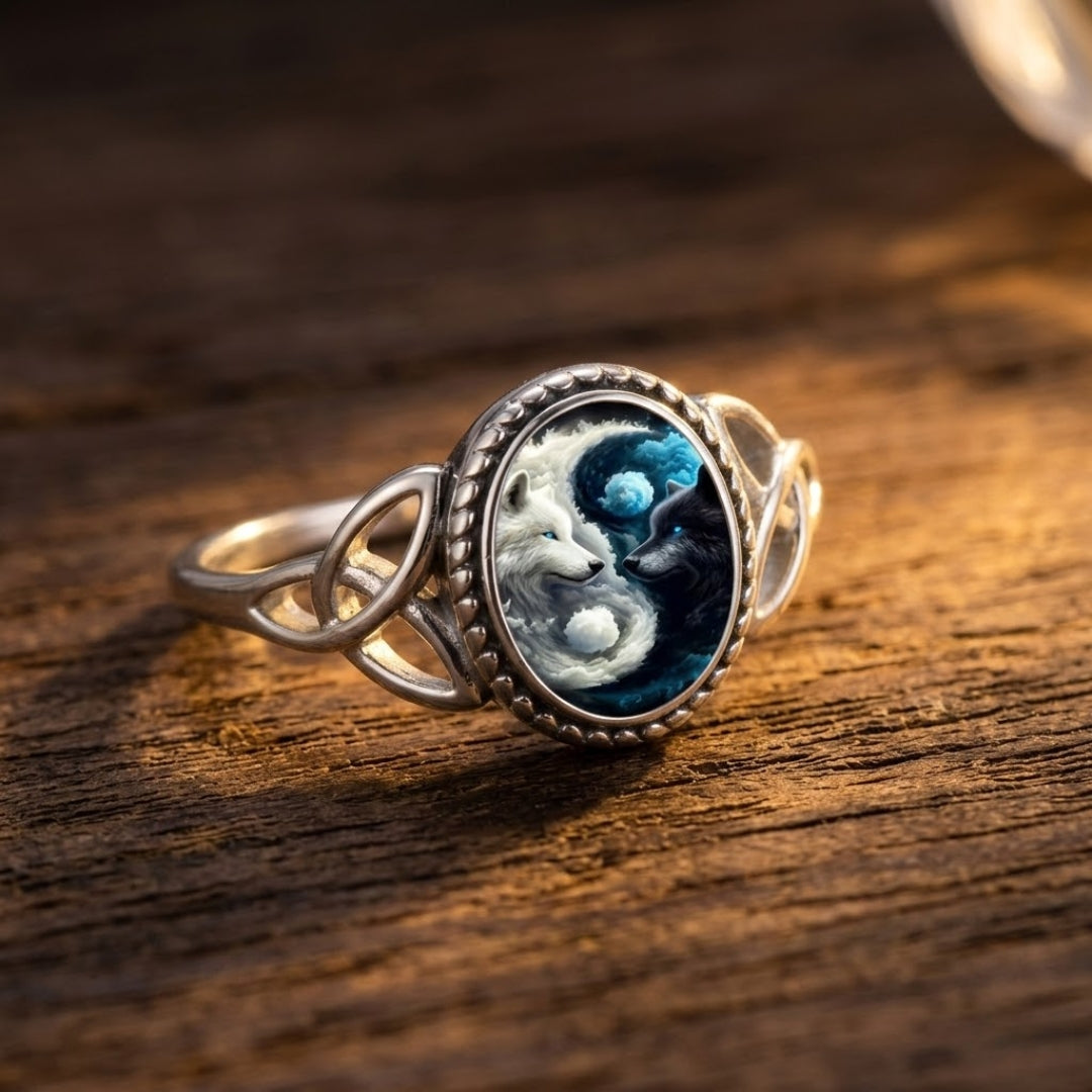 Wolf Seal Silver Ring