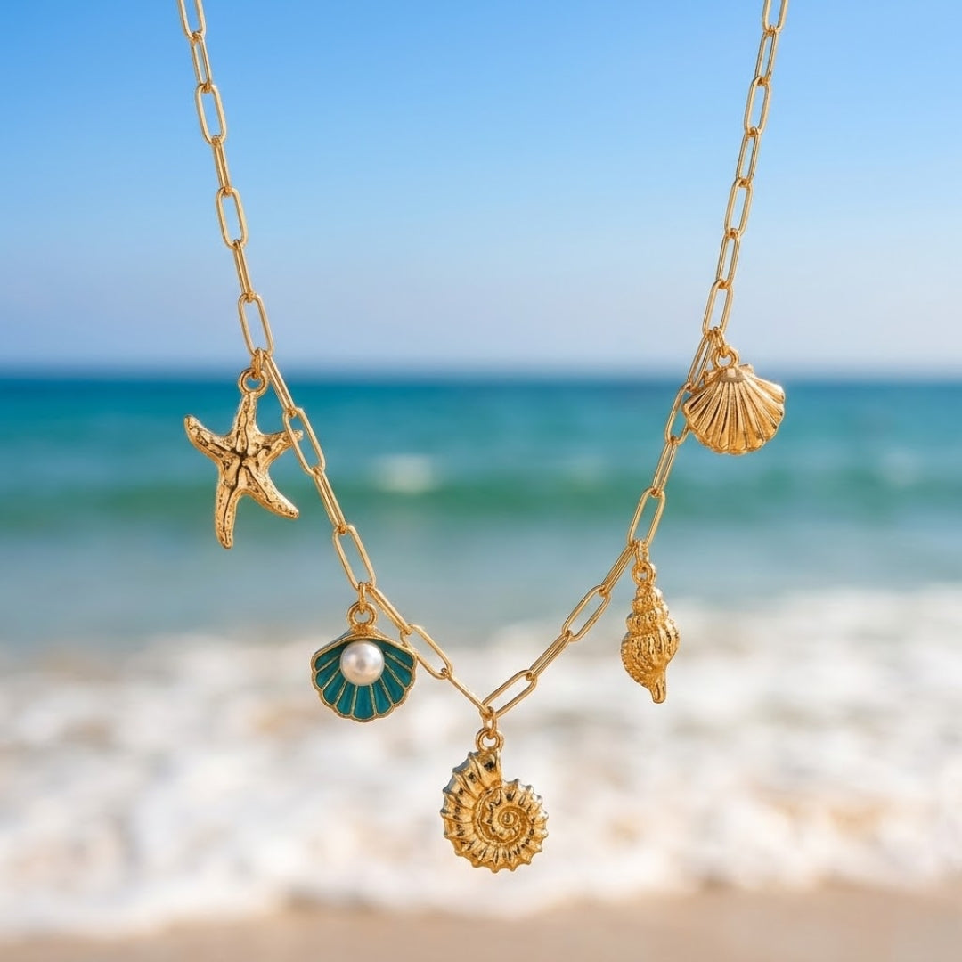 Gold Ocean Necklace