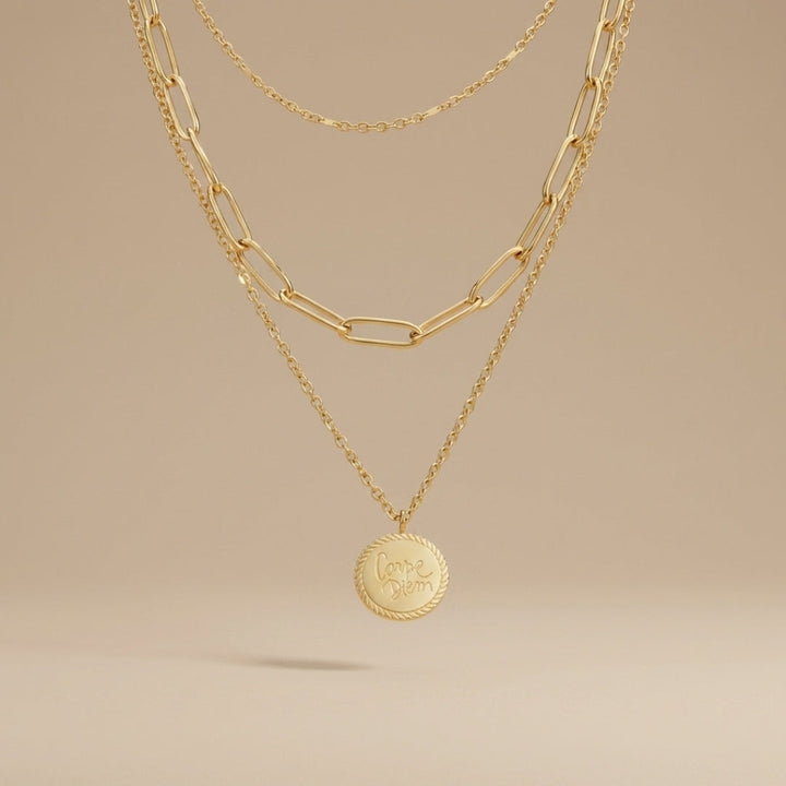 Geya Coin Layered Necklace
