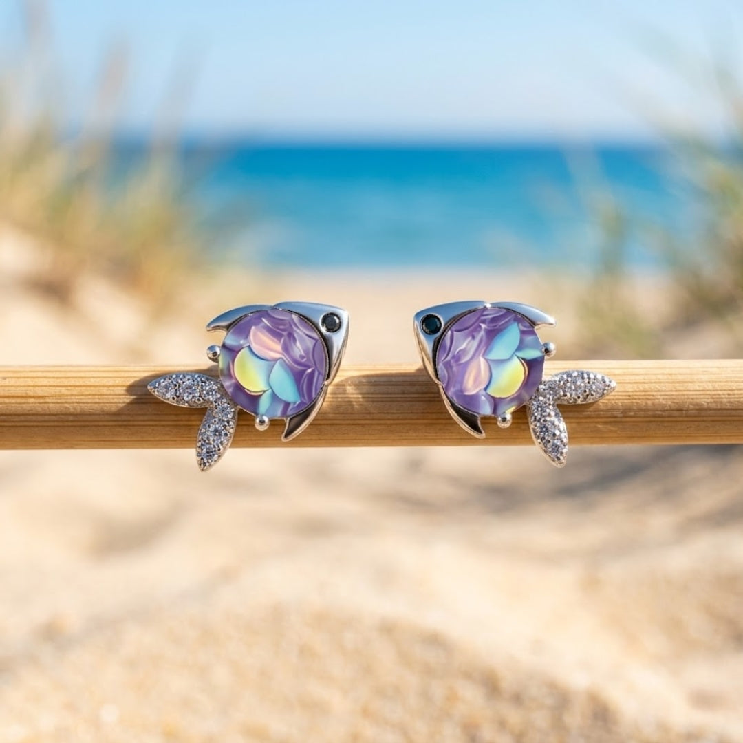 Silver Fish Earrings