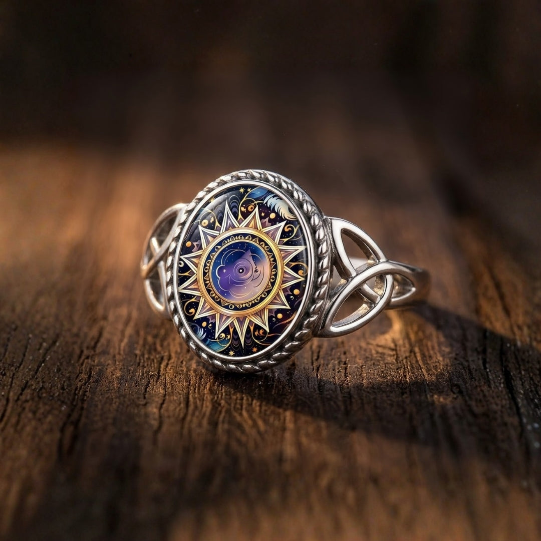 Celestial Galaxy Silver Ring