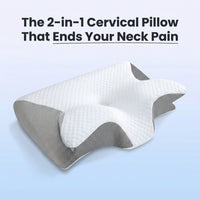 Relievian 2-in-1 Cervical Contour Pillow