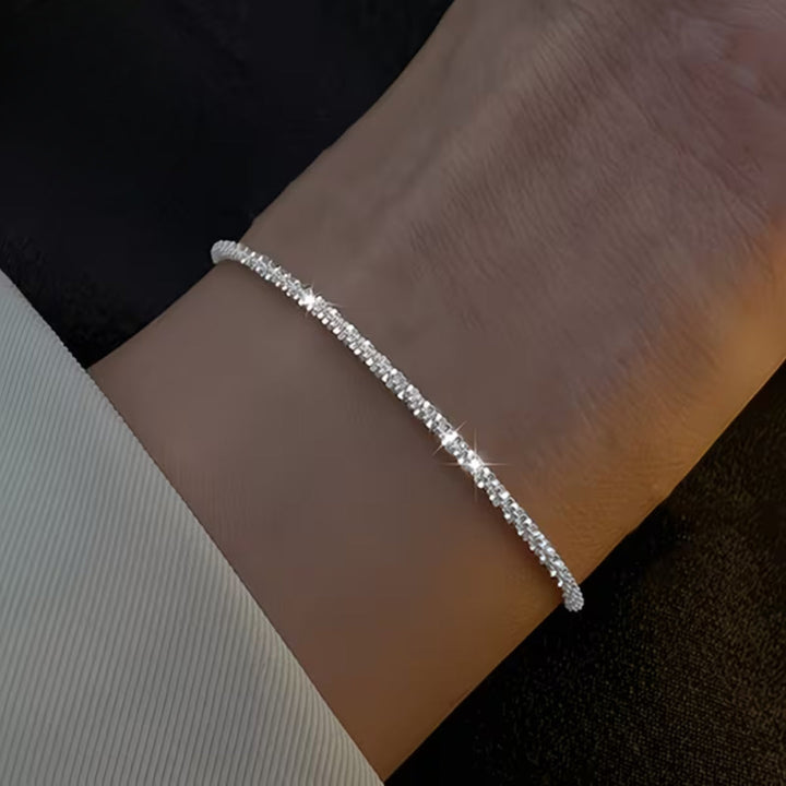 Minimalist Textured Chain Bracelet