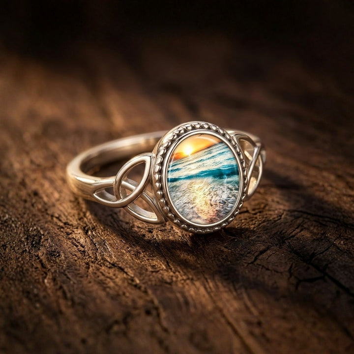 Sunset Silver Ring