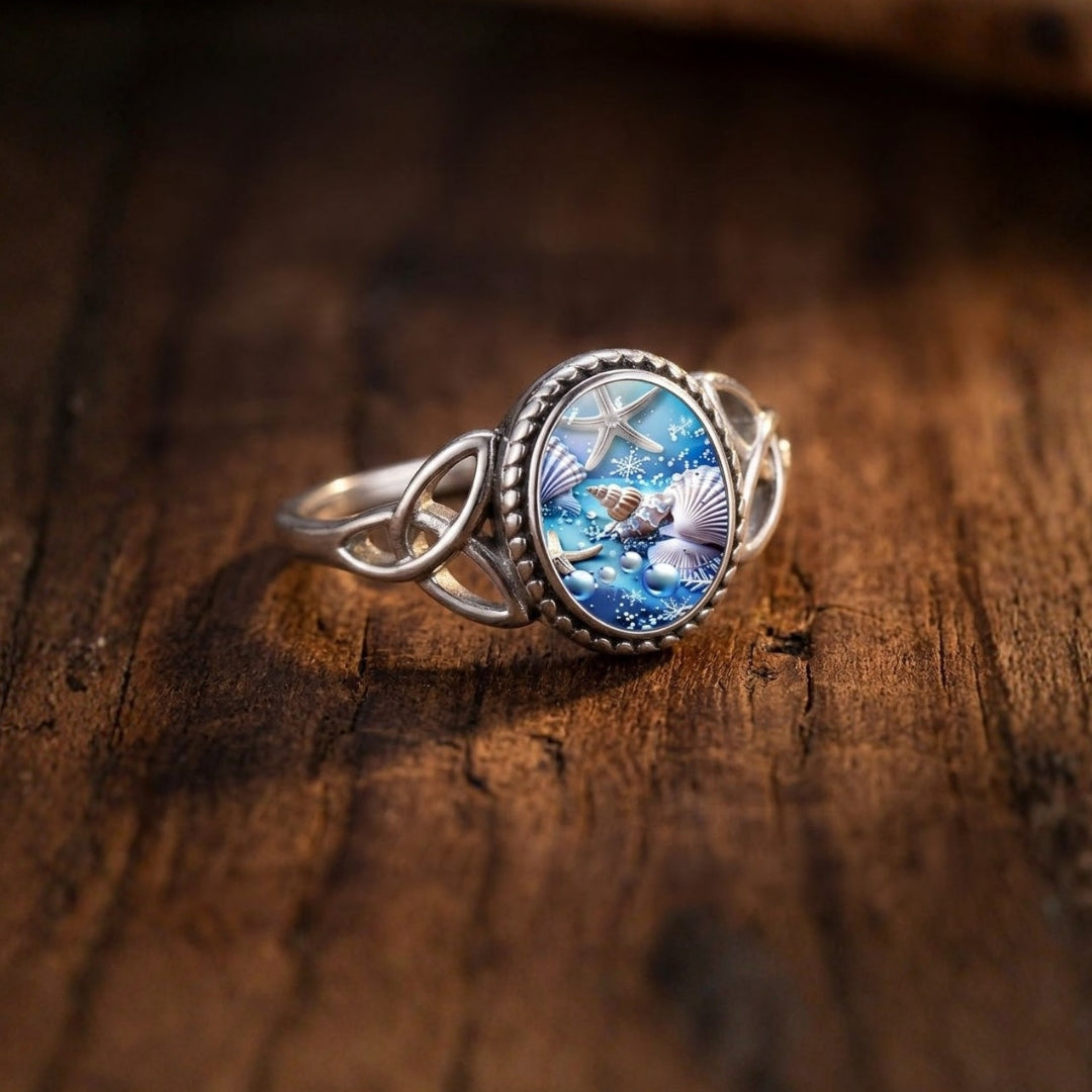 Ocean Life Seal Silver Ring