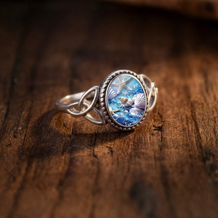 Ocean Life Seal Silver Ring