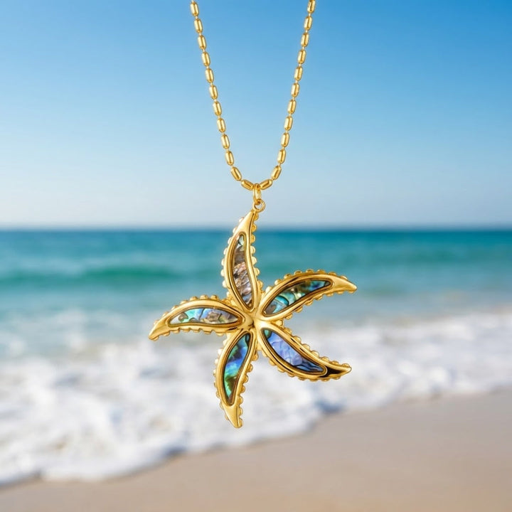 Golden Sea Star Necklace