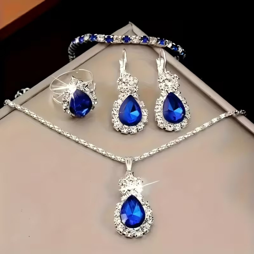 Complete Royal Blue Tear Drop Set