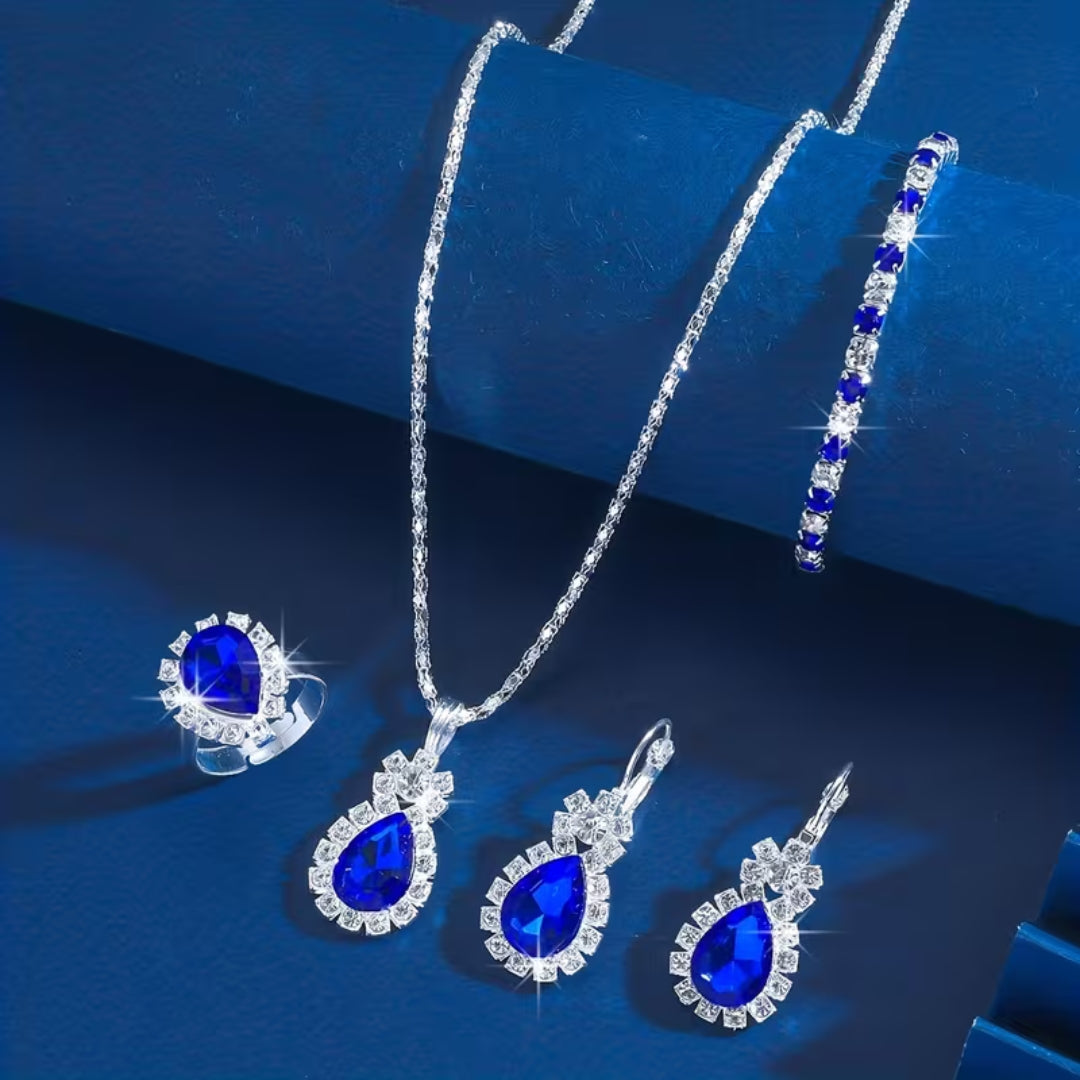 Complete Royal Blue Tear Drop Set