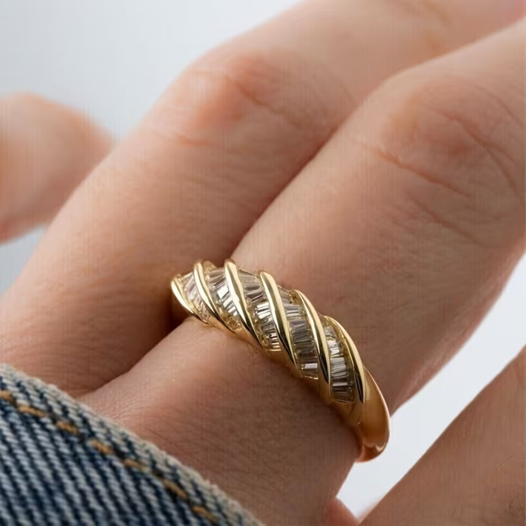 Crystal Arc Ring