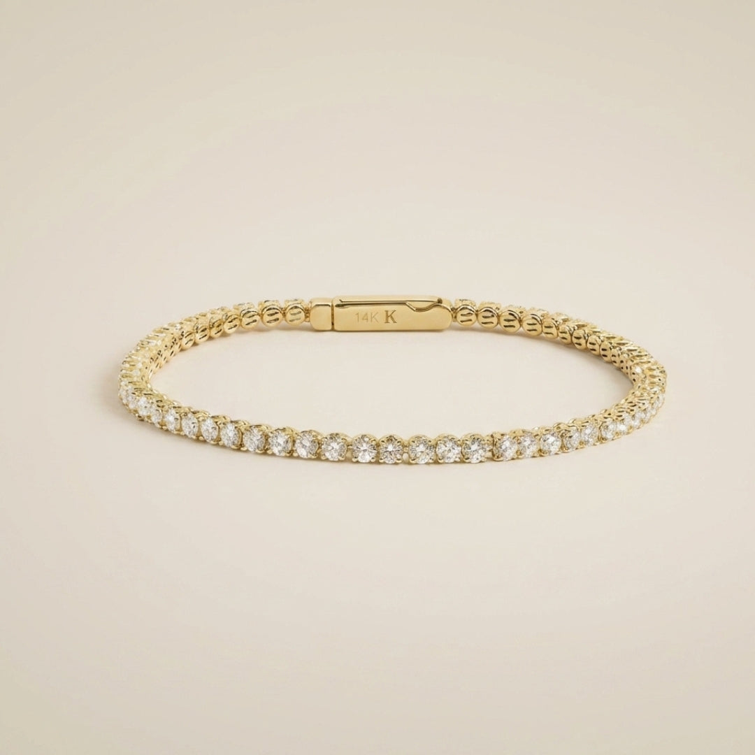 Eternity Diana Tennis Bracelet 3ctw Yellow Gold