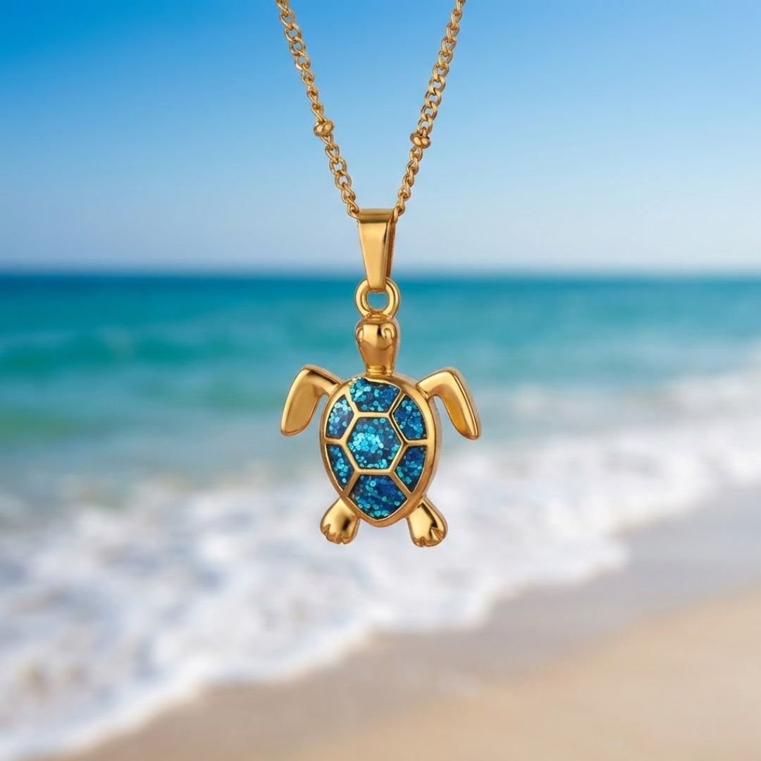 Golden Turtle Necklace