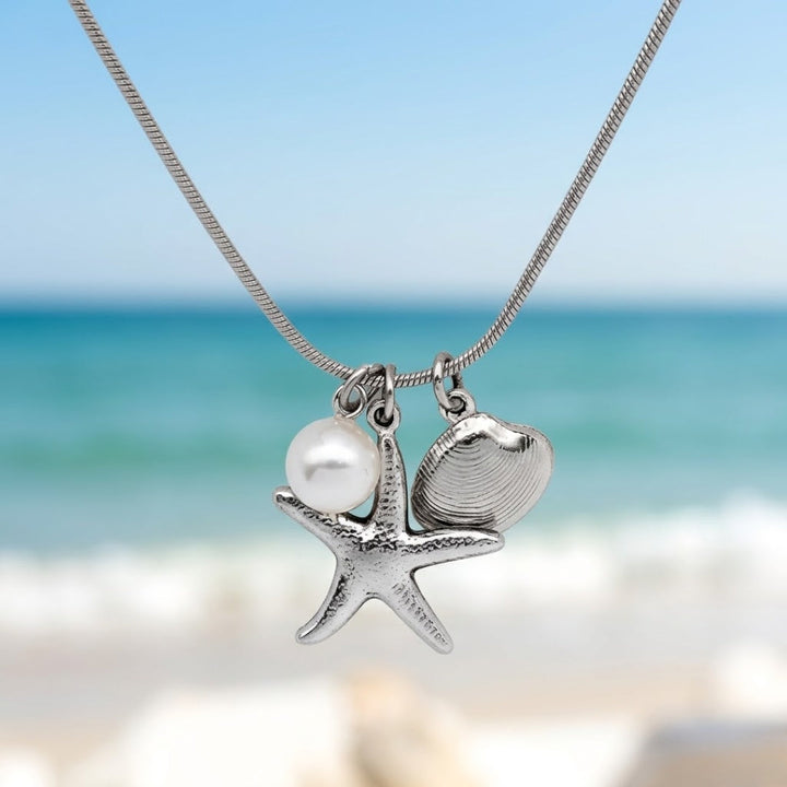 Bohemian Ocean Starfish Pearl Necklace