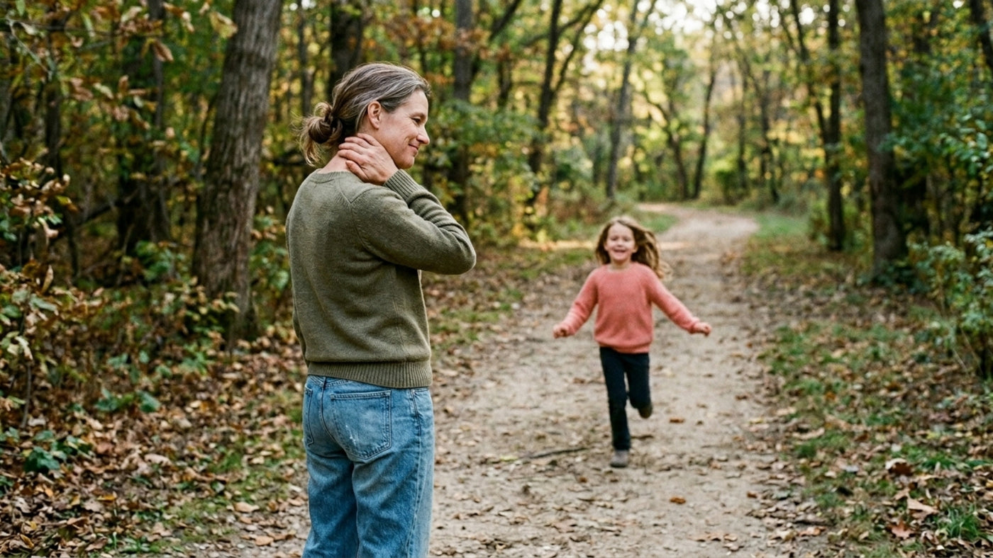 Daughter watching