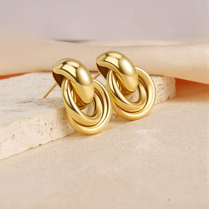Chunky Knot Stud Earrings