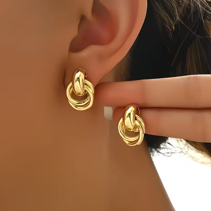 Chunky Knot Stud Earrings
