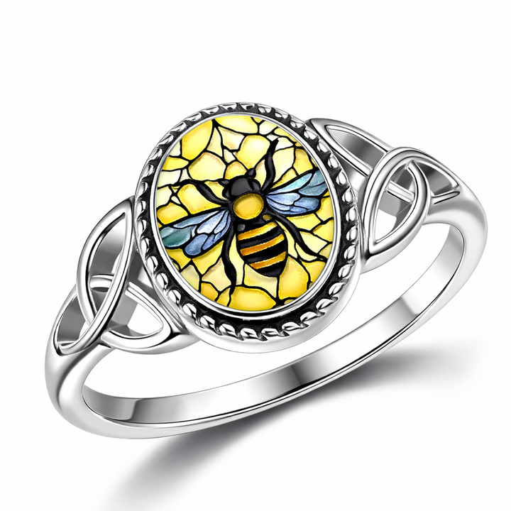 Bee Seal Silver Ring