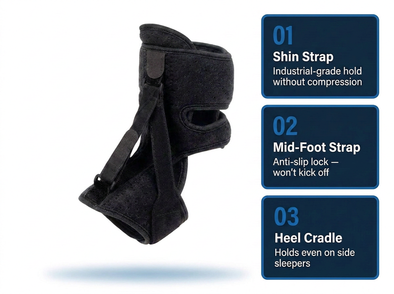 Three-strap retention