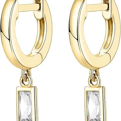 Bar Drop Earrings | Gold