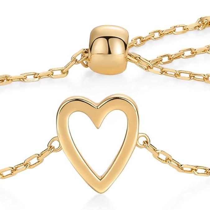 Radiant Heart Bracelets | Gold