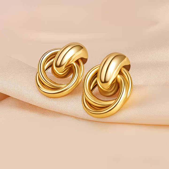 Chunky Knot Stud Earrings