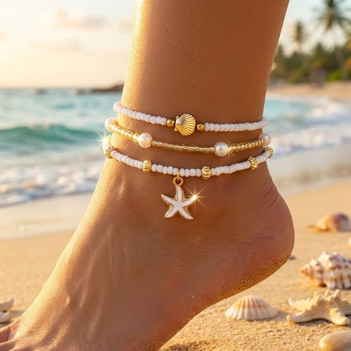 Bohemian Summer Anklet Set