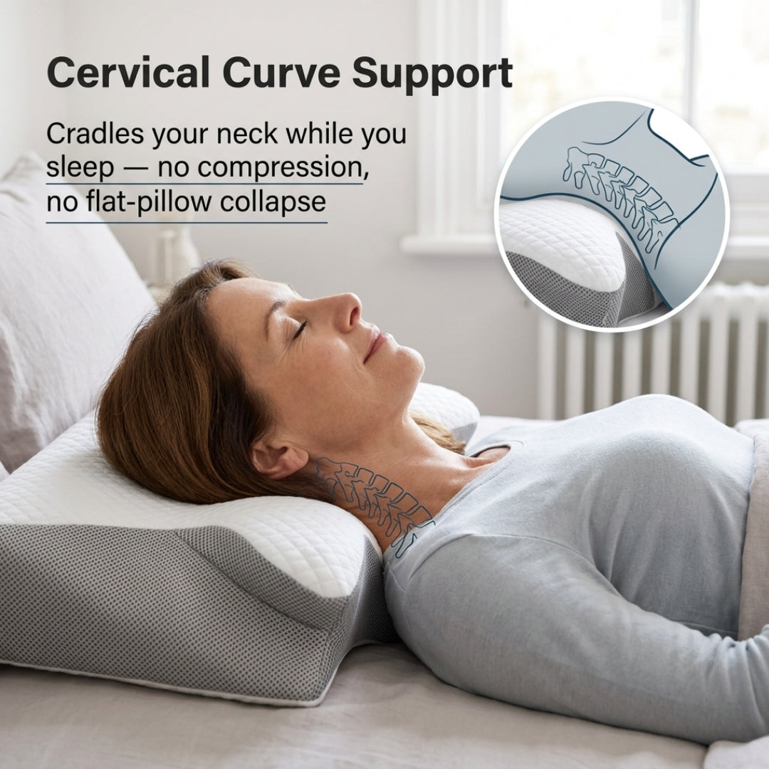 Relievian 2-in-1 Cervical Contour Pillow