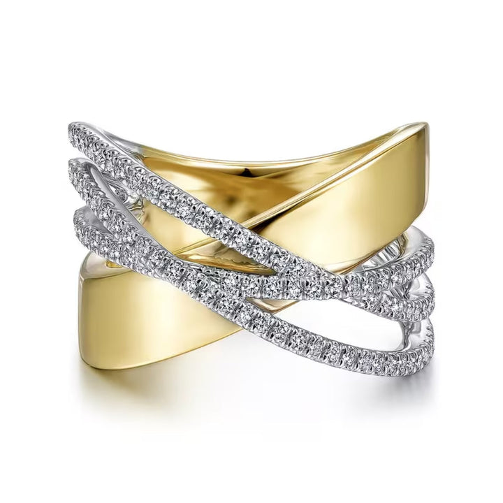 Luxury Crossover Pave Ring