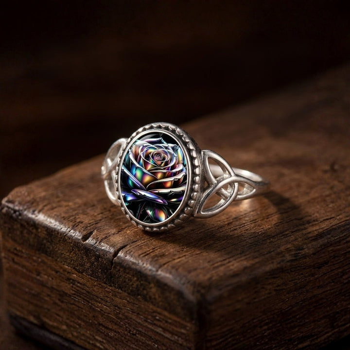 Lotus Seal Silver Ring