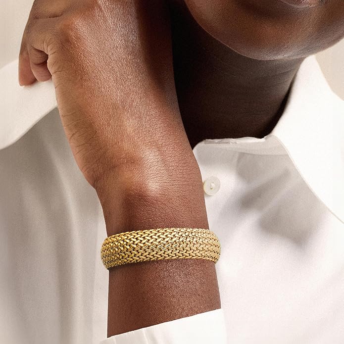 Italian Gold Weave Bracelet