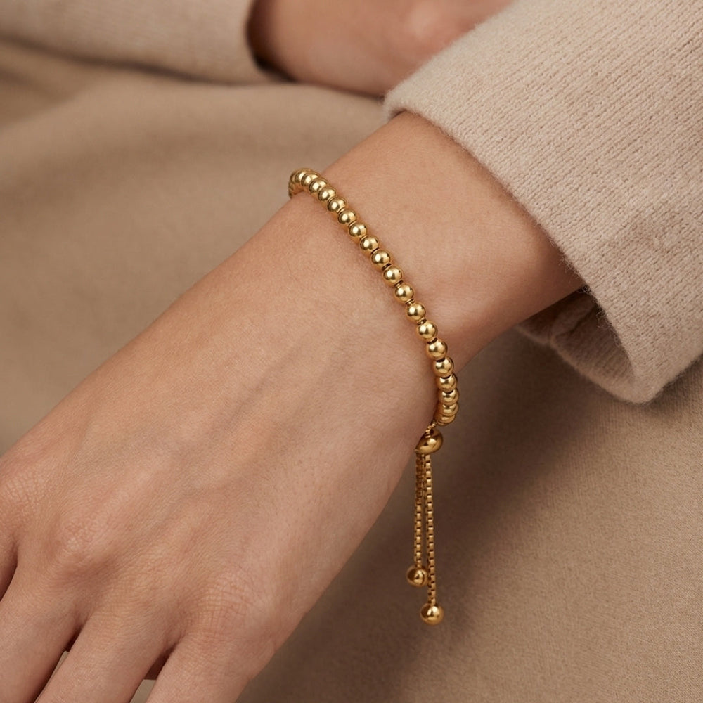 Niloya Beaded Gold Bracelet