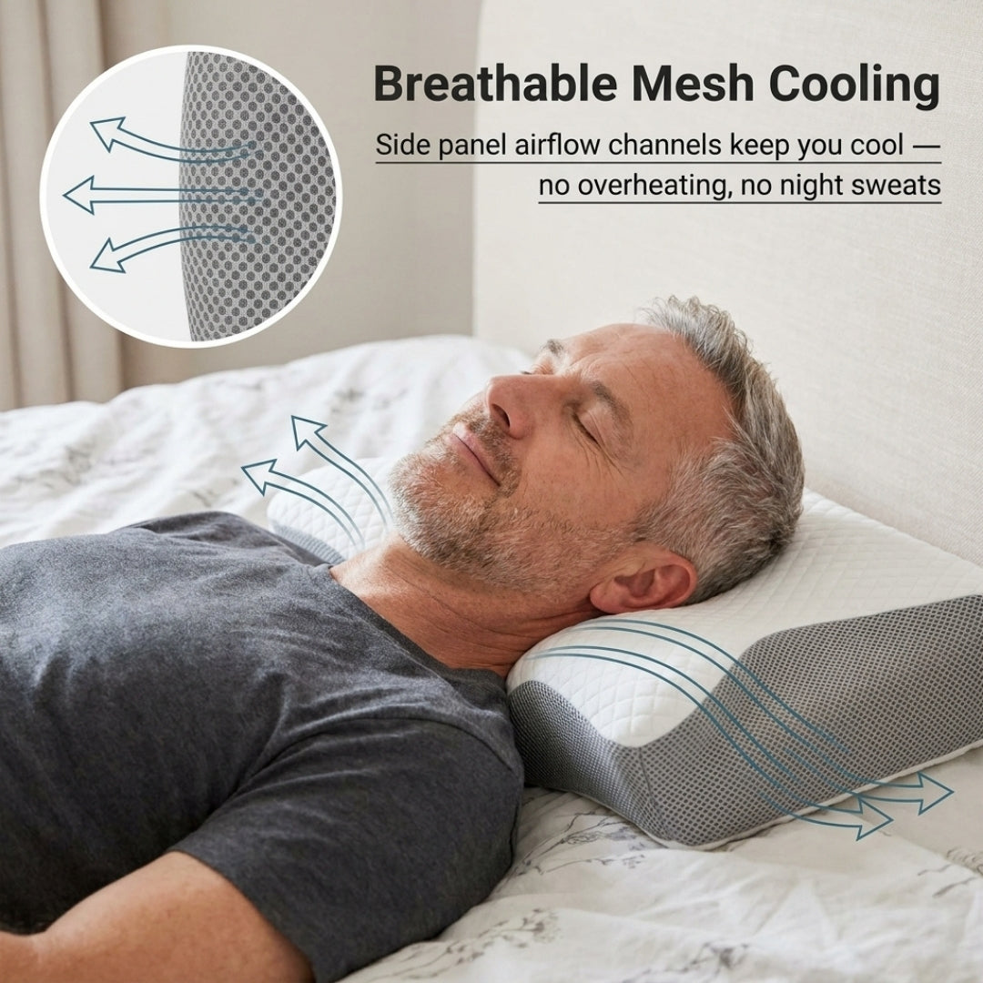 Relievian 2-in-1 Cervical Contour Pillow