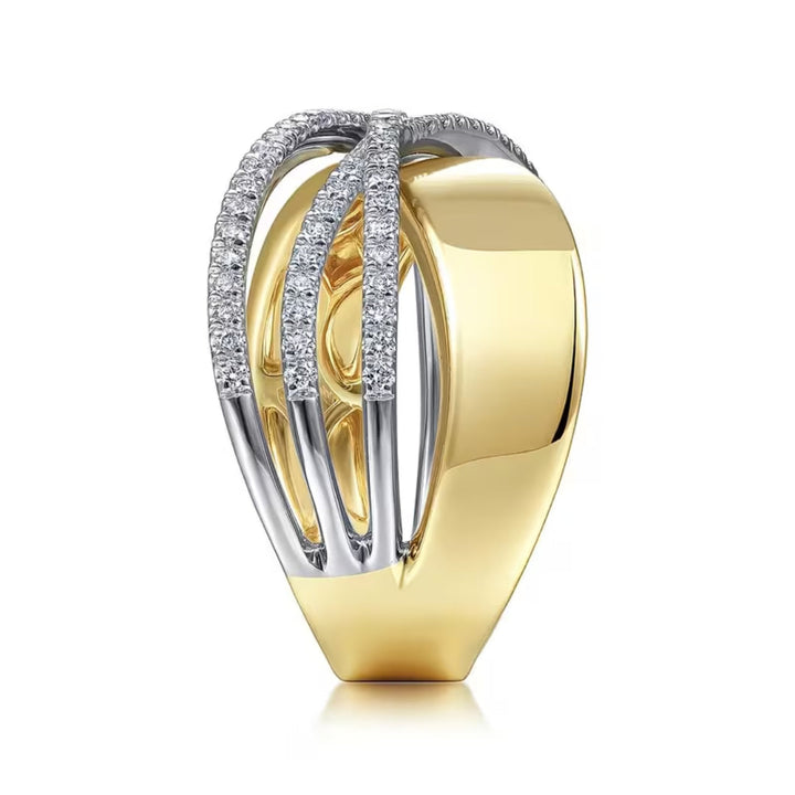 Luxury Crossover Pave Ring