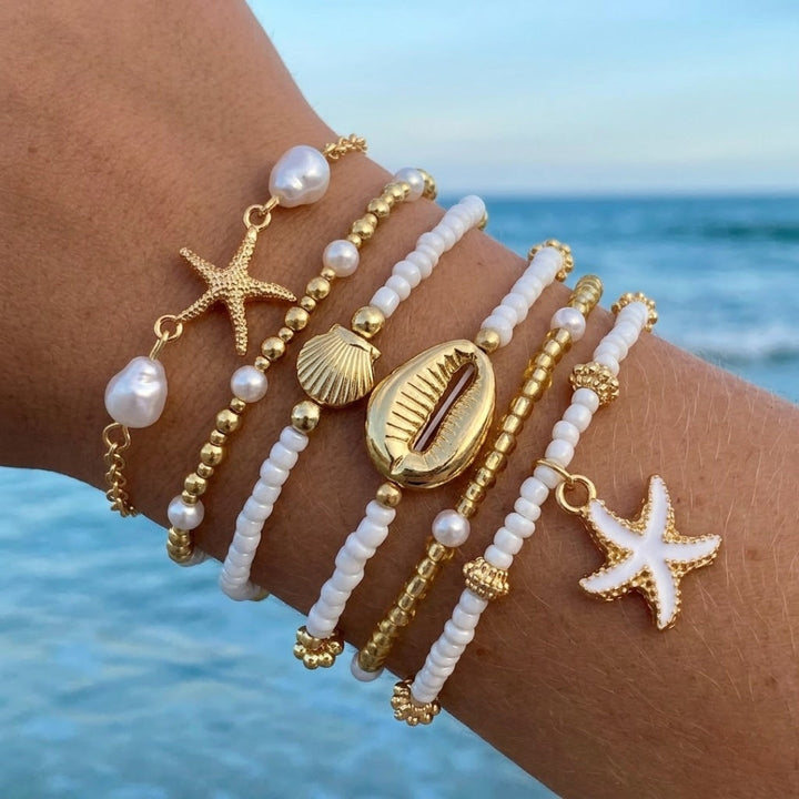 Retro Rich Ocean Bracelet Set