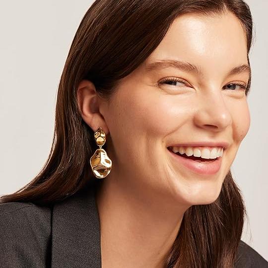 Ripple Wave Earrings | Gold