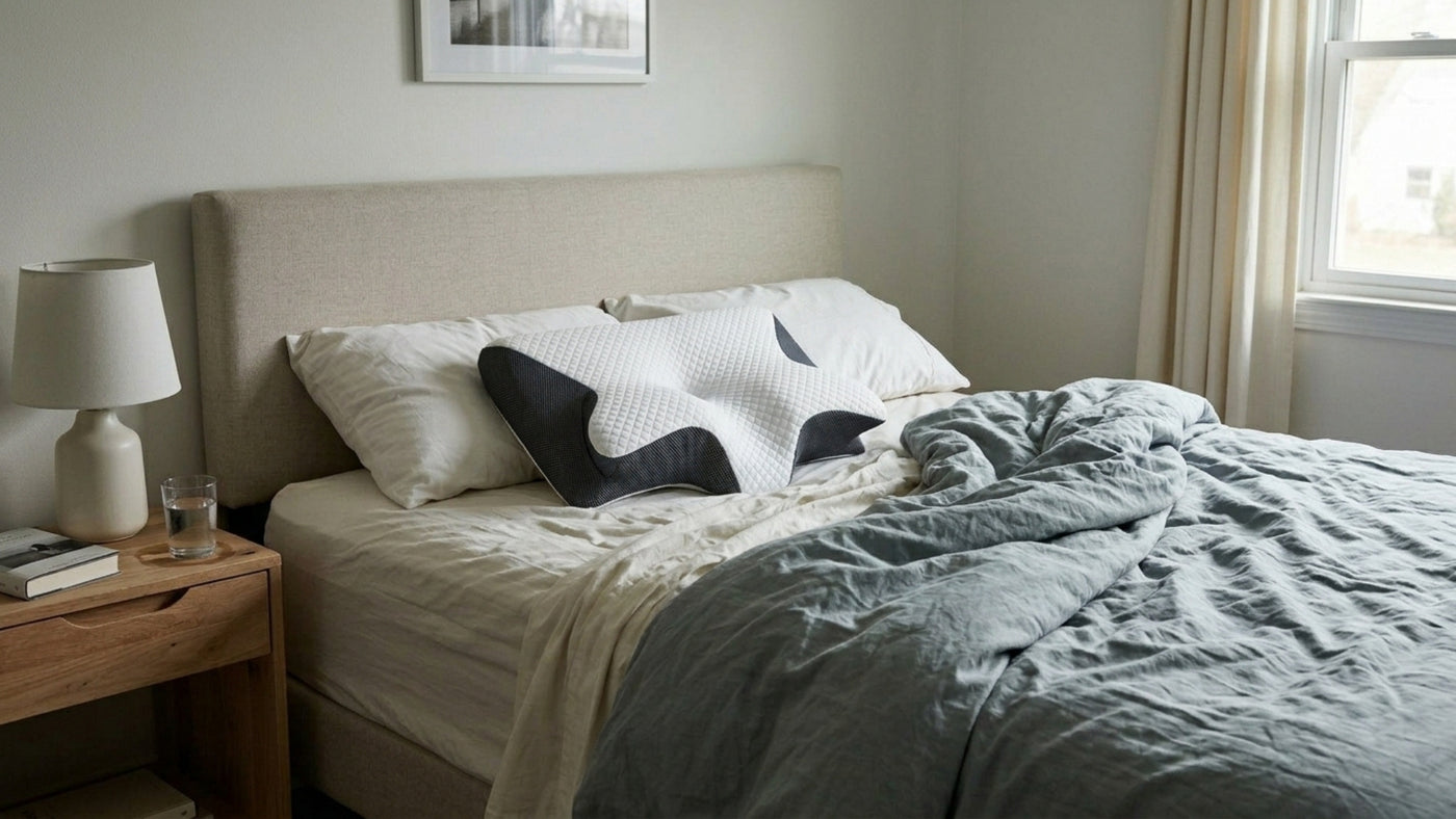 Pillow on bed