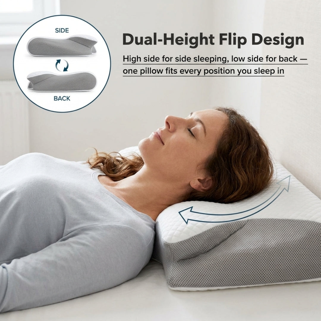 Relievian 2-in-1 Cervical Contour Pillow