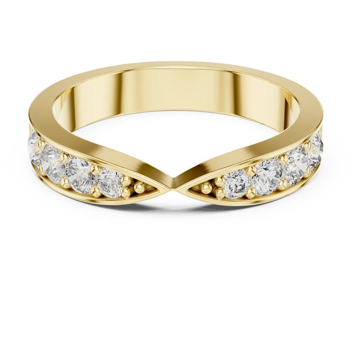 Open Pavé Arc Ring