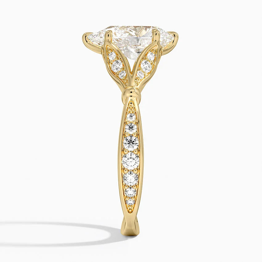 Zinnia Pear Ring