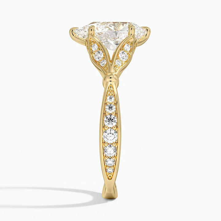 Zinnia Pear Ring