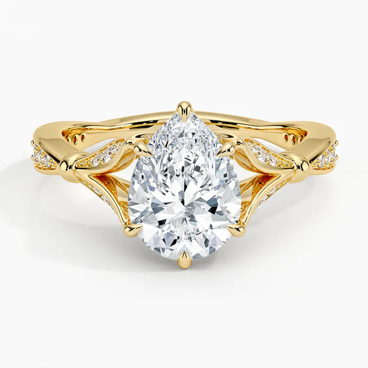 Zinnia Pear Ring