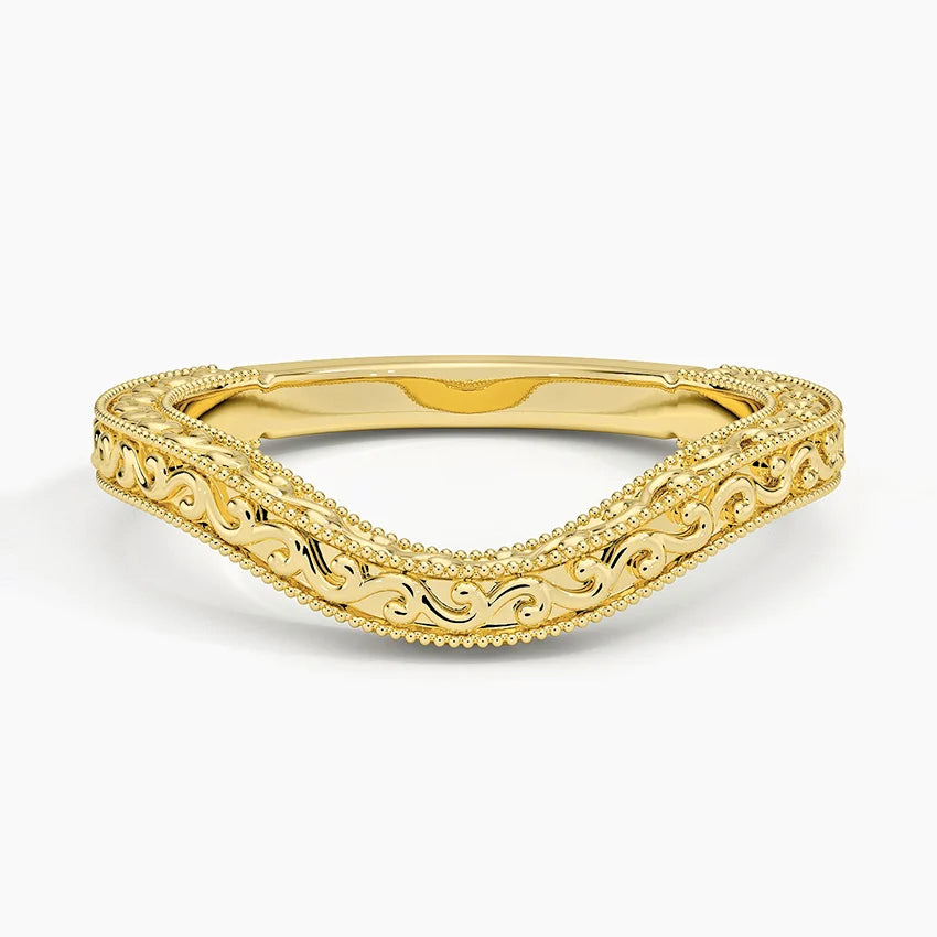 Hudson Engraved Contour Ring