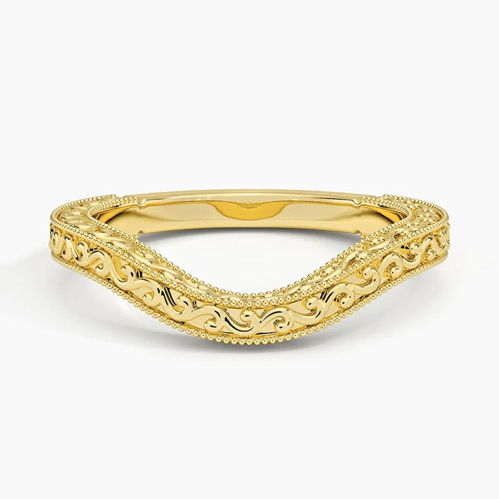 Hudson Engraved Contour Ring