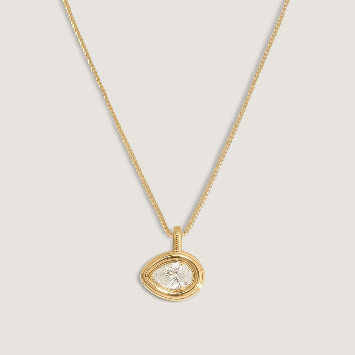 Colette Pendant Pear Diamond Necklace