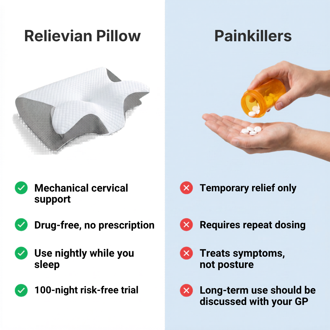 Relievian 2-in-1 Cervical Contour Pillow